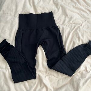 Nepoagym Black Lasercut Compression Legging